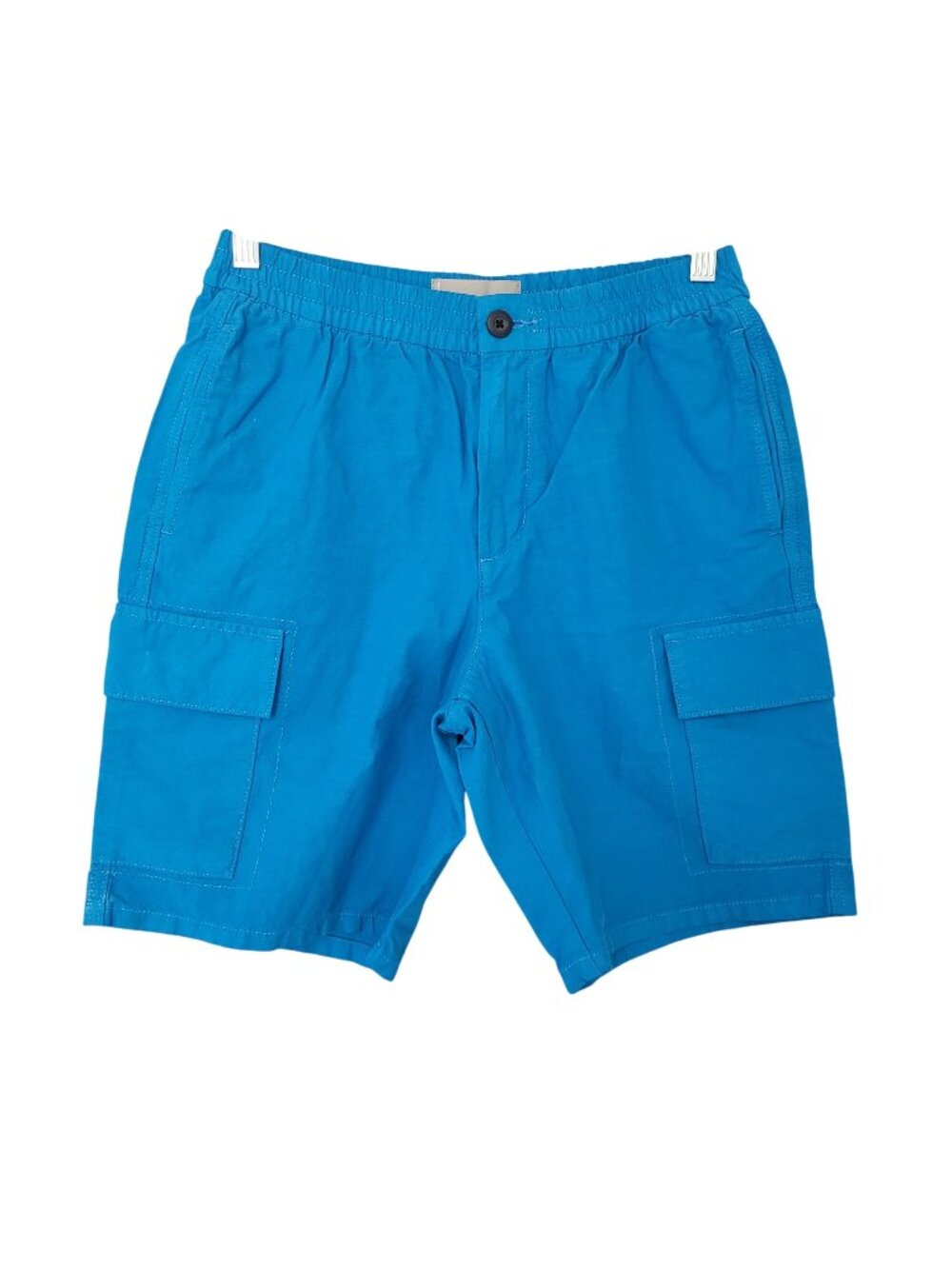 Everlane Organic Cotton Linen Blend Cargo Shorts Mens Size S Blue NWT